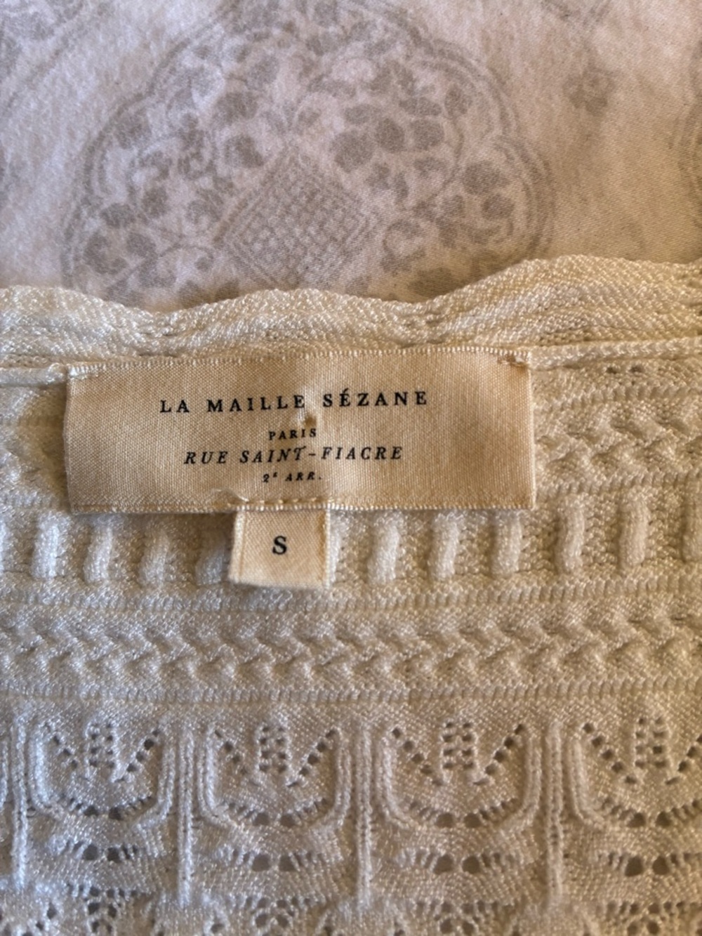 Sézane Ronnie Jumper Sweater in Ecru / White Size Small - Picture 8 of 10